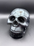 Resin Skull Black with Sparkles.