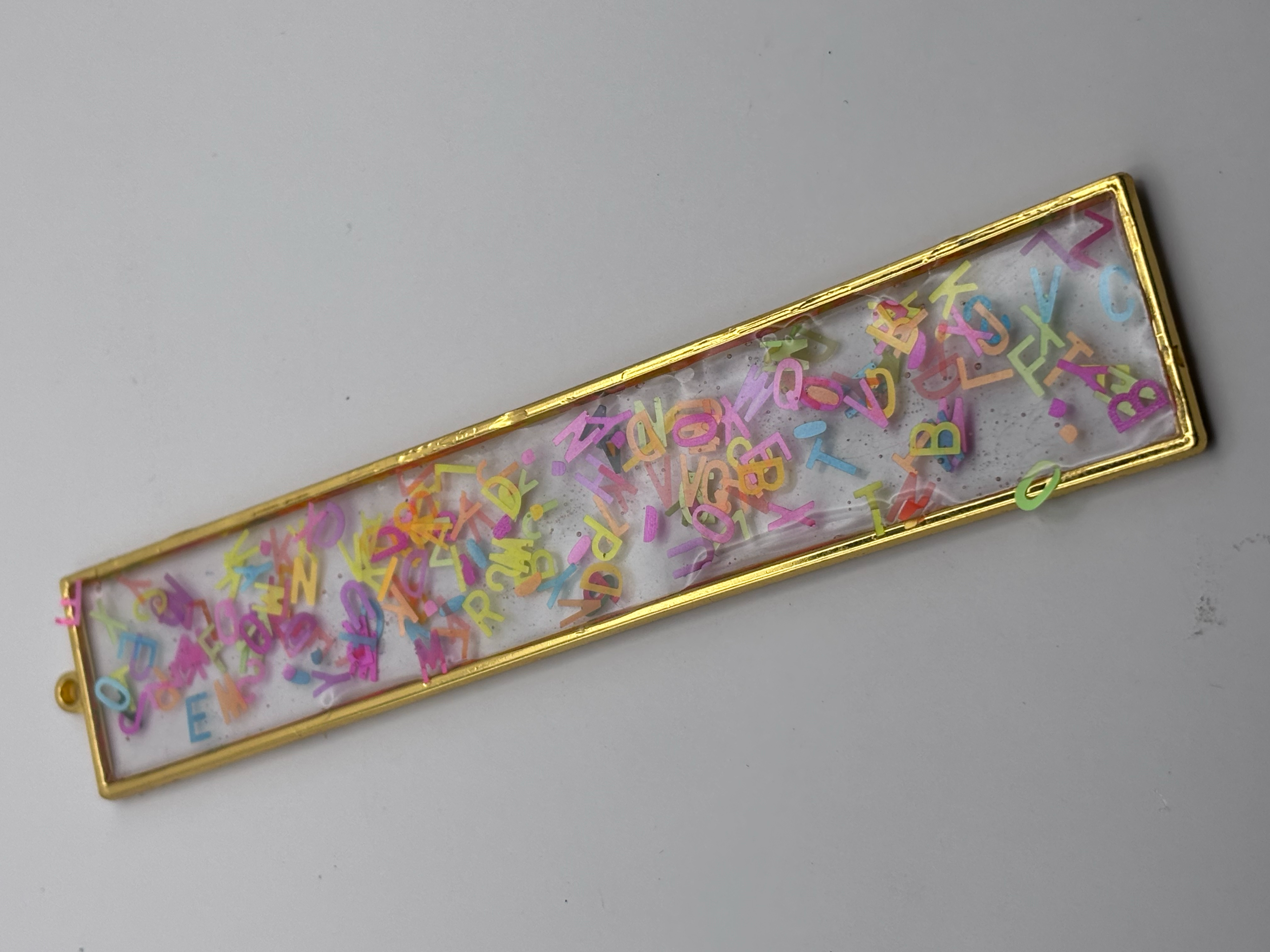 Bookmark - Resin in frame